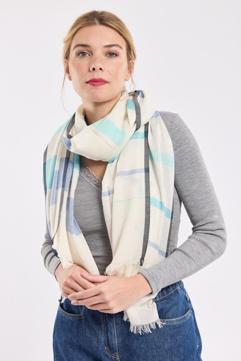 Foulard a rayures tissees JAM